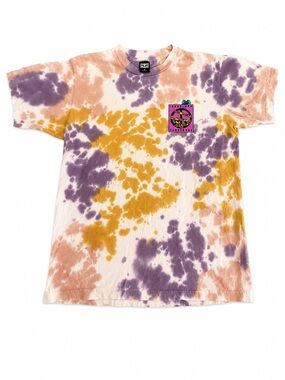 Obey Tie-Dye Short Sleeve Tee — “IDEAS ARE DANGEROUS”